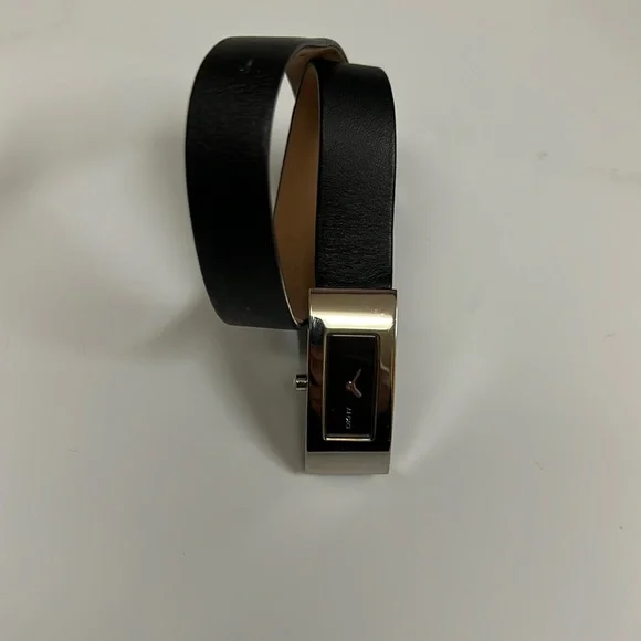 Vintage Donna Karan New York Silver Stainless Steel Watch like new. Doub… DKNY Silver Case Watches for sale | eBay main image 4